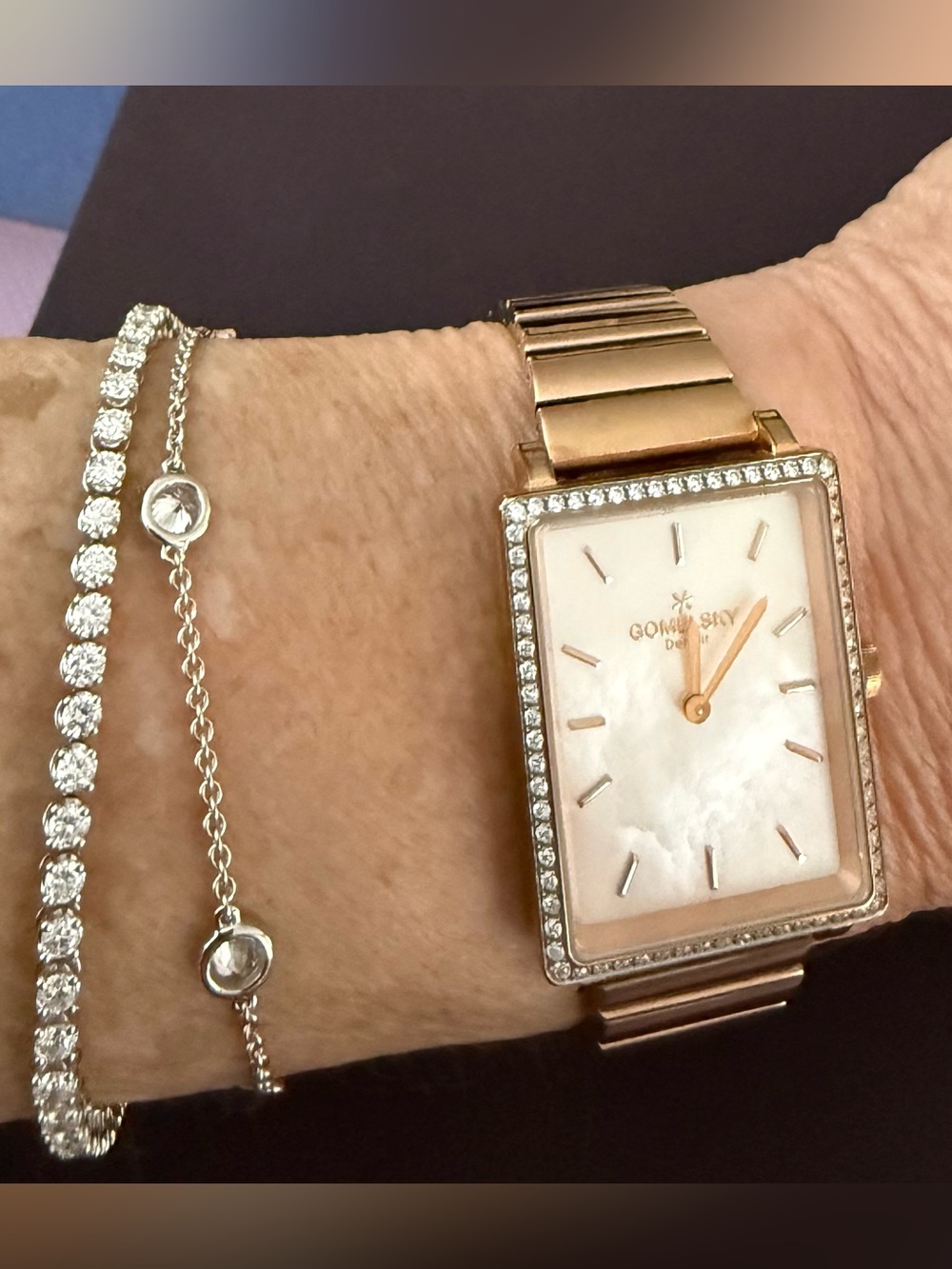 Gomelsky Shirley Fromer Steel White Dial Quartz Ladies Watch G0120072640